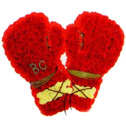 Funeral Tribute - Boxing Gloves