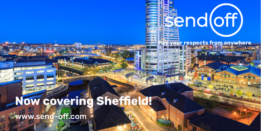 Send-Off is now covering Sheffield. Send flowers to a funeral or resting place in Sheffield now.